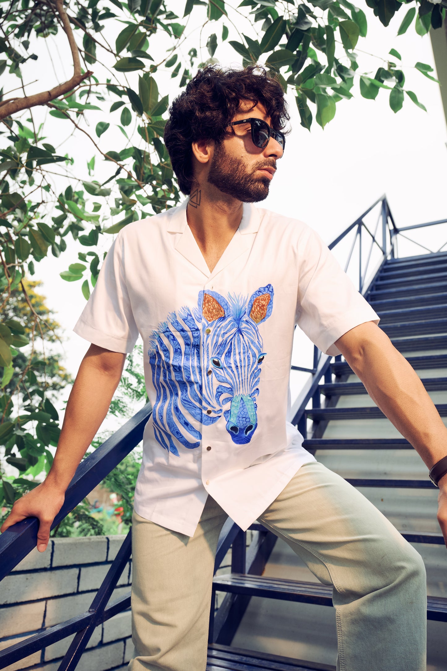 Wild Strokes Cuban Shirt