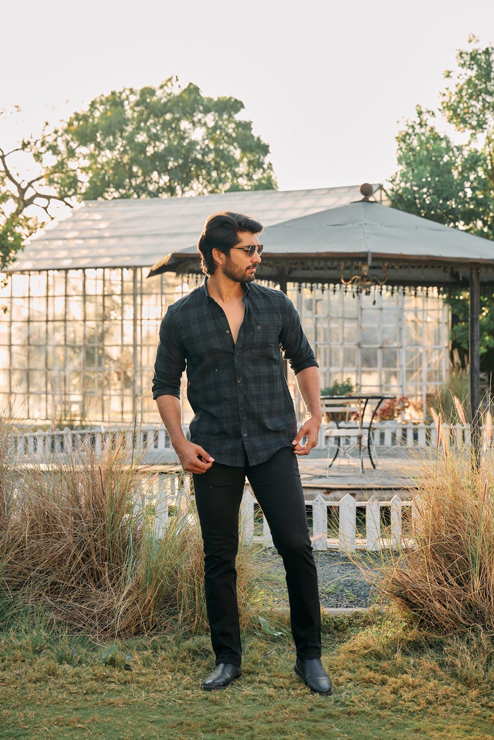 After Hours Green Check Shirt