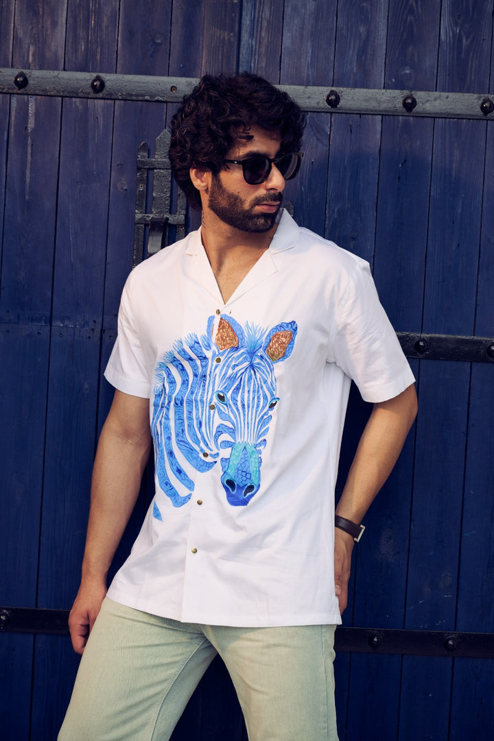 Wild Strokes Cuban Shirt