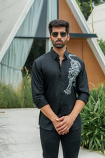 Black Hand-painted Shirt