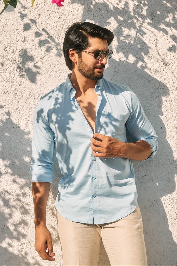 Azure Bloom Shirt